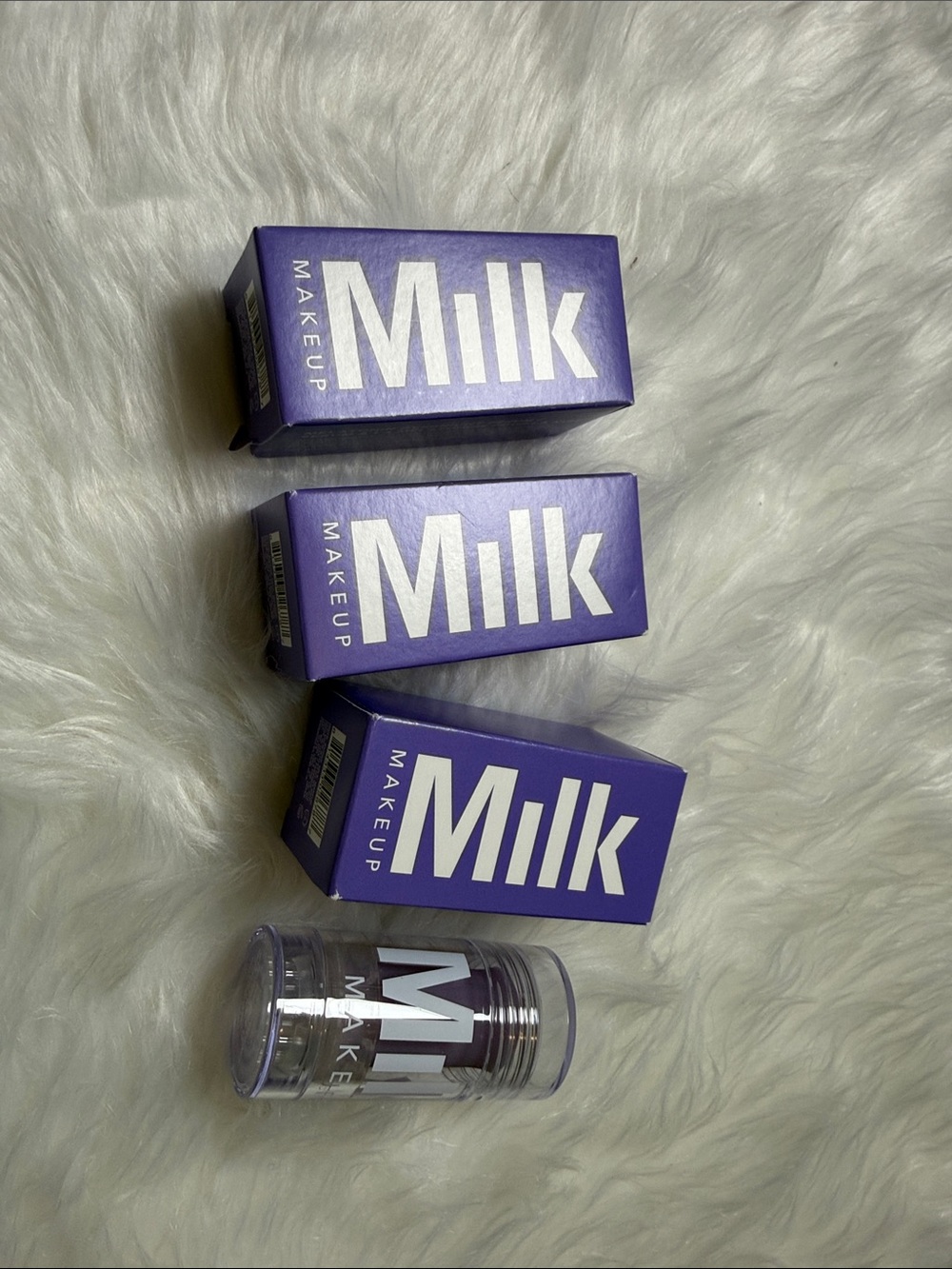 Milk Makeup Purple Boxed Set with Clear Stick Tube